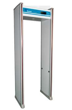 Multi-detection zones walk through metal detector
