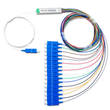 Mini 1x6 PLC Splitter 1260-1650nm SC APC/UPC for Fiber Optic Networks