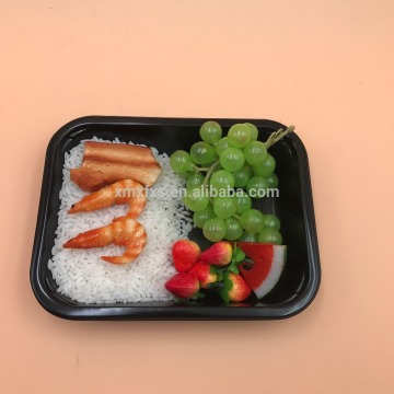 White Black Hot Meal Disposable Frozen Ovenable Cpet Airline Tray