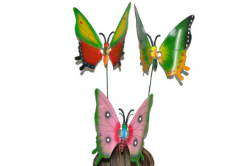 8" Butterfly Garden Plant Stakes