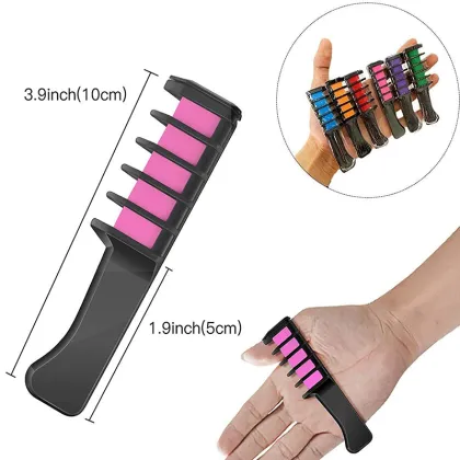 Washable Hair Chalk Comb for Kids with Light Hair Color