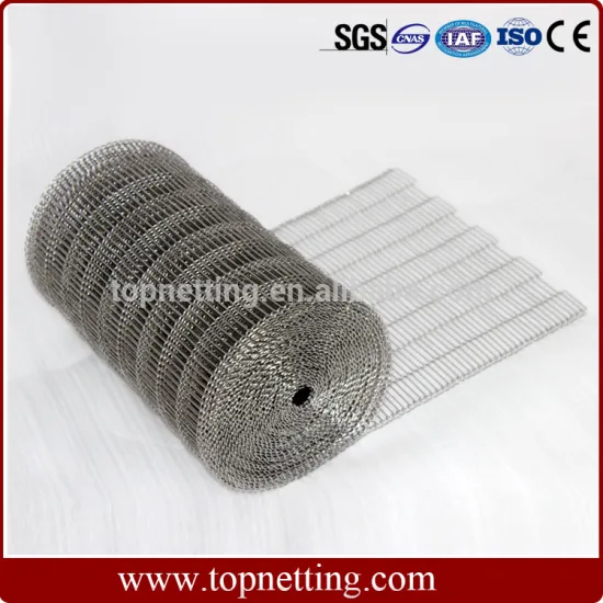 Stainless steel 304 flat flex wire mesh conveyor belt for sale