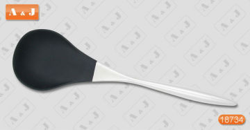 Silicone Soup Ladle Hollow Stainless Steel 18/0 Handle