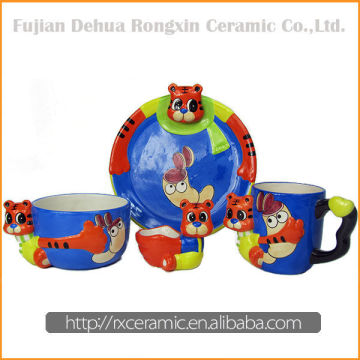 Made in China Ceramic Cartoon Aninmal porcelain tableware