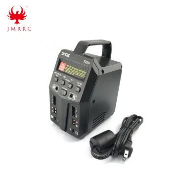 SKYRC T200 Balance Charger 12A 100W Dual XT60 Plug 10W Discharger for LiHV Lipo Li-ion Life NiMH Nicd PB Battery AGM Cold Modes