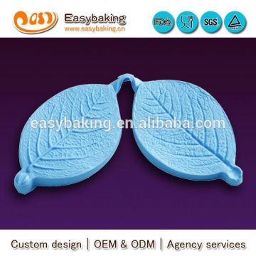 2014 new product medium veiner rose leaf custom slicone mold for fondant