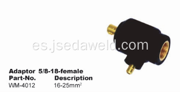 Adaptador de enchufe y receptáculo de junta de cable 5 / 8-18 16-25mm²