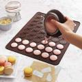 48 lubang macarons silikon baking mat baking acuan