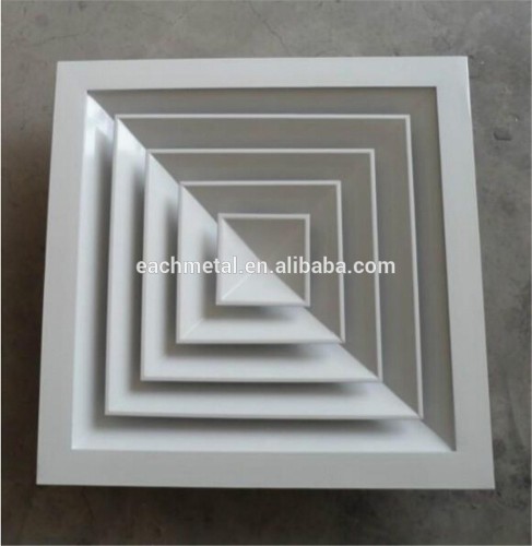 Aluminum Alloy Square Air Vents Diffuser for HVAC Systems