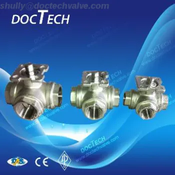 Stainless Steel Three Way Ball Valve