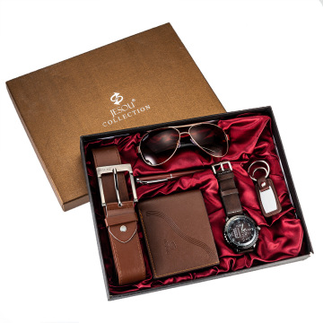 Corporate Father's Day Gift Set: Watch, Belt, Wallet, Key Chain, Pen, Glasses