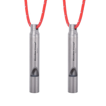 Boundless Voyage Ultra-Light Titanium Survival Whistle