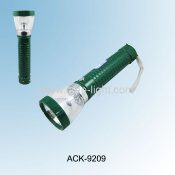 1+6 Led Rechargeable Flashlight Camping Lantern Ack-9203(p7988-1b) 