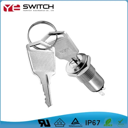 UL Key switch power lock for cabinet panel
