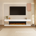 70 Inch Colorful Crystal Glistening Embellished Logs Electric Fireplace with CE Approval - 3 Side View