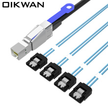 External HD Mini SAS SFF-8644 to 4*SATA Cable Mini SAS HD Cable to SATA