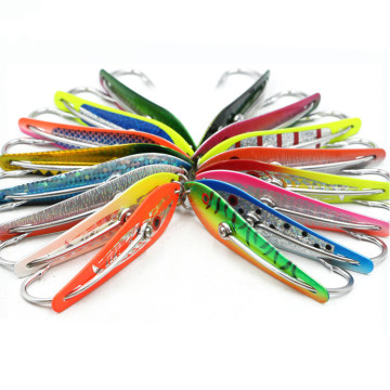 High Quality Multi-Color Luminous Salmon Trolling Spoons Metal Fishing Lures
