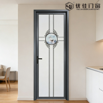 Porta de vidro estilo chinês