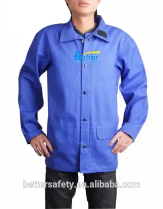 Blue FR Cotton Fire Retardant Clothing, Flame Retardant Clothing