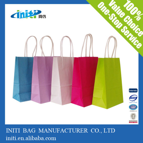 made in china high quality recyclable retail paper shopping bags