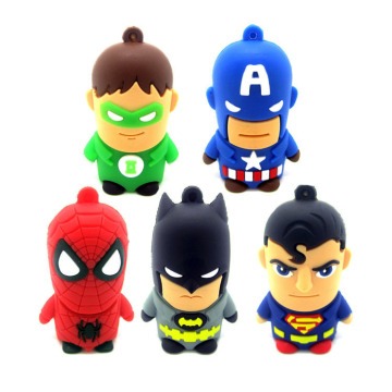 New Superhero Avenger/Superman/Batman/Spider Man pendrive Usb 2.0 Usb flash drive 8GB 16GB 32GB 64GB Cartoon Pen Drive