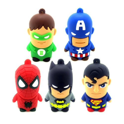 新しいスーパーヒーローアベンジャー/スーパーマン/バットマン/スパイダーマンpendrive Usb 2.0 USBフラッシュドライブ8GB 16GB 32GB 64GB漫画ペンドライブ