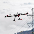 Industrial Overhead Power Line Stringing Drone