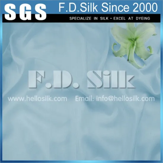 12MM Silk Crepe De Chine Width 45" Sky Blue No.17 Color