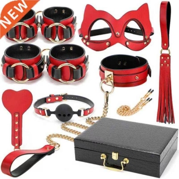 SM leather bundle sex eight-piece set