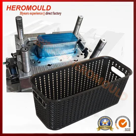 30-Year Injection Mould Maker - Customized Plastic Rectangle Rattan Storage Basket Organizer Mould
