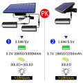 Dubbelhuvud Solar Garden Light