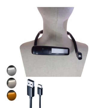 Portable USB Charging Neck Lamp: Small LED Night Light for Reading