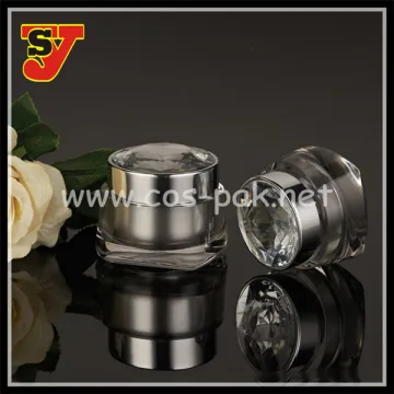 Diamand Cap Acrylic Jar