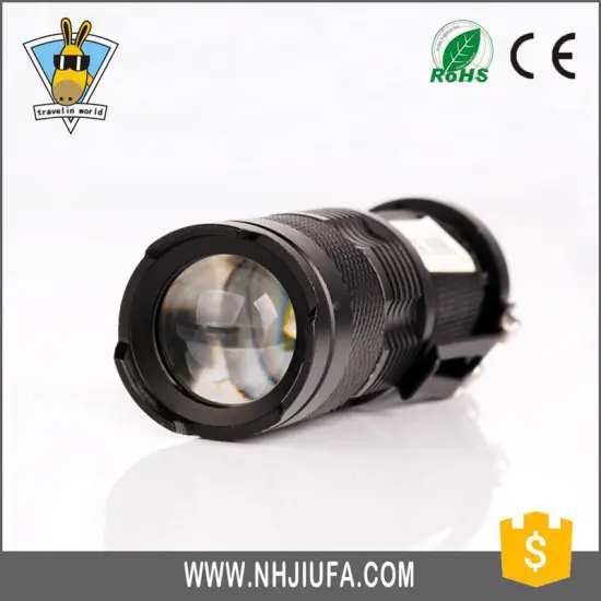 CE ROHS approved Newest design aluminium waterproof glare flashlight