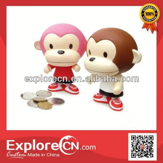 Creative monkey shape coin coin bank