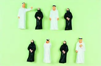 1:50 Railroad Architectural Scale Model People Painted Arab