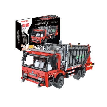 Hot Selling Mould King 15019 Garbage Truck Plastic Remote Control Car Model - Perfect Christmas Gift