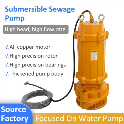 High Lift 50 Meter Submersible Sewage Pump - WQX Unobstructed Drainage Sewage Pump