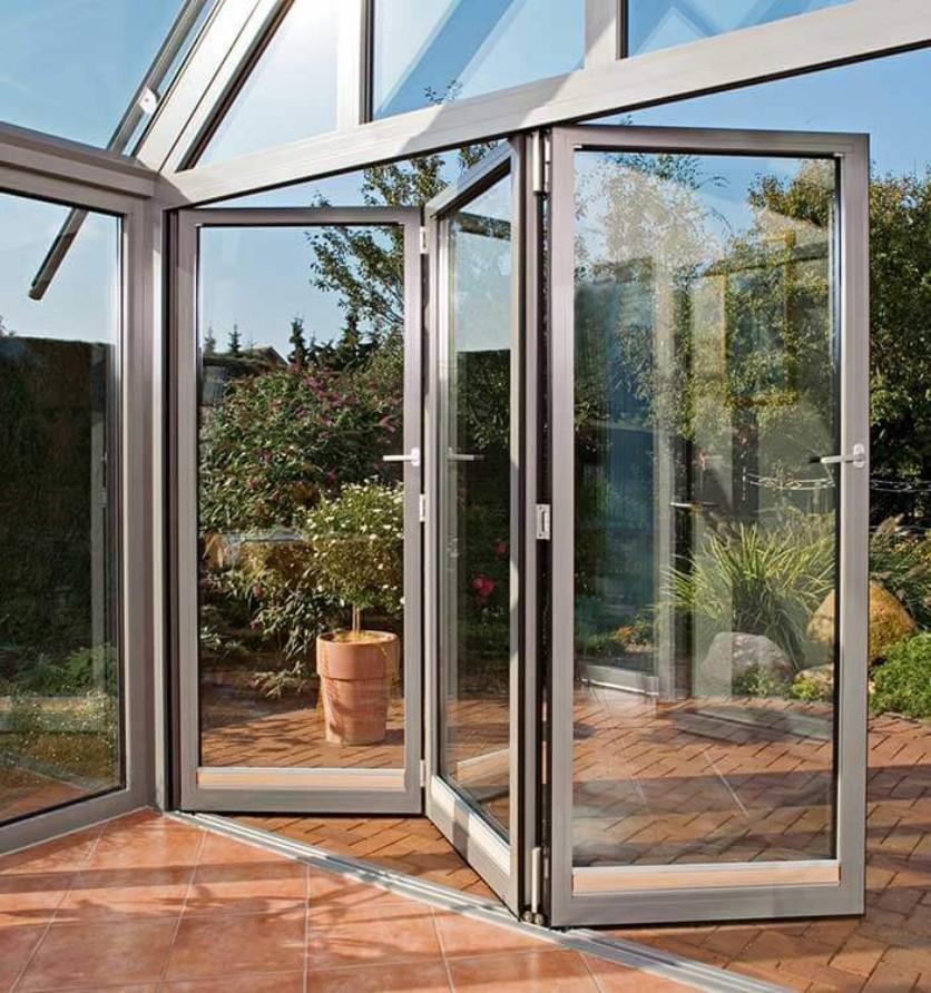 aluminium folding glass doors