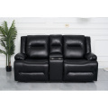 Set kulit hitam 3 2 1 set sofa kursi malas