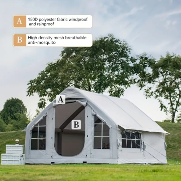 Weatherproof Inflatable Tent for 4-10 People – Large Camping Shelter