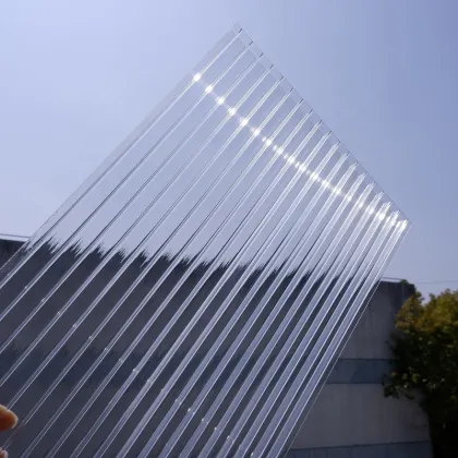 Colored Hollow Polycarbonate Sheets Sunshield Twin Wall Polycarb