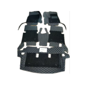 Amazon hot selling custom durable 5d leather waterproof car foot mat custom wholesale all-weather car foot mat