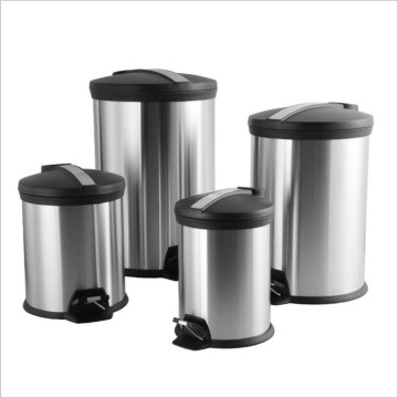 Quiet Circular Garbage Can with Cover