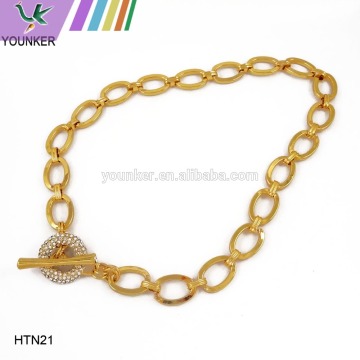 rhinestone alloy necklace