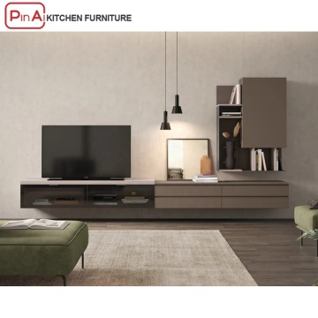 Pinai Luxury Wooden Design Design TV ยืนสำหรับห้องนั่งเล่น