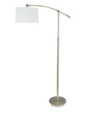 Modern Adjustable Metal Standing Arc Floor Lamp with E26 Bulbs