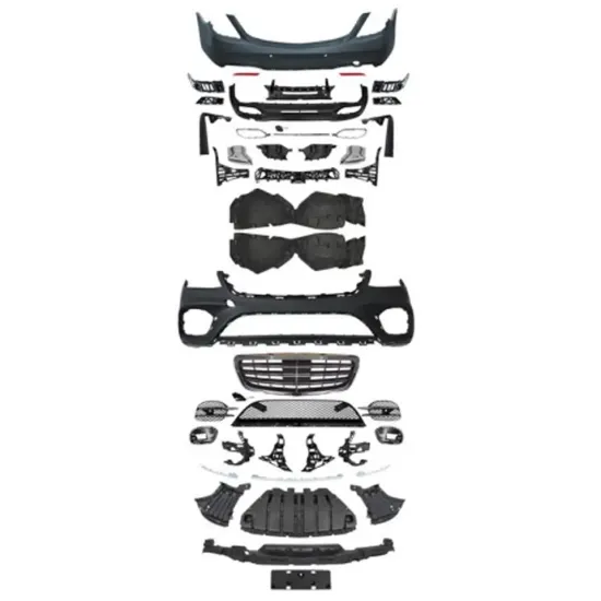 S450 Style Car Parts - Front Bumper and Rear Diffuser Kit for BENZ W222 (2018-2022)