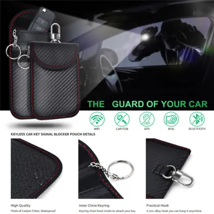 RFID Pouch Case Jammer for Car Key Security