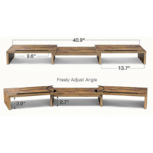 Computer Desk Organizer Wooden Monitor Stand Riser